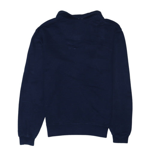 Champion Men's Blue 1/4 Zip Logo Sweatshirt Size S