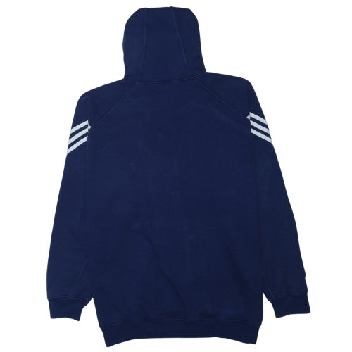 Adidas Men’s Blue Full Zip Hoodie L Sports Fleece Sweatshirt