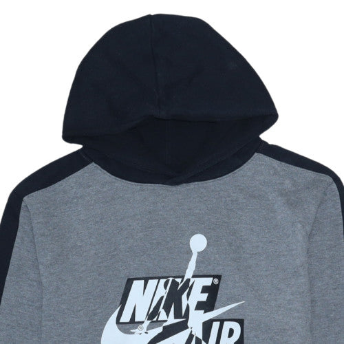 Nike Jordan Boys Grey Hoodie XL 13-15 Yrs Pullover Hooded Sweatshirt