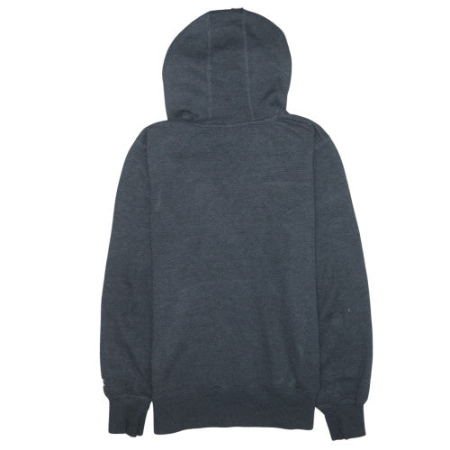 Champion Men's Grey Pullover Hoodie Small Graphic Logo Cotton Blend