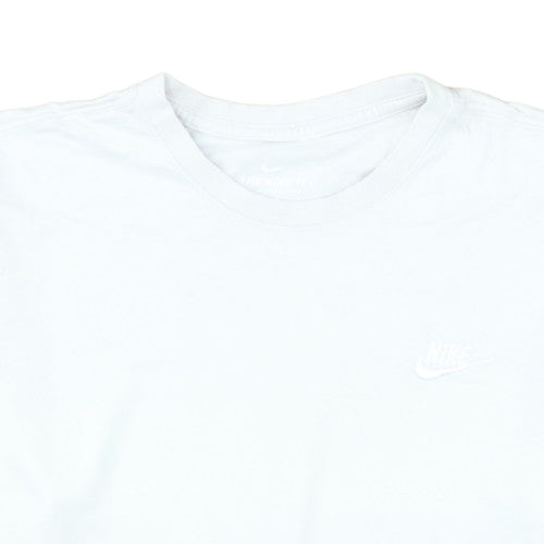 Nike Men’s White Cotton Crew Neck Short Sleeve T-Shirt Size M