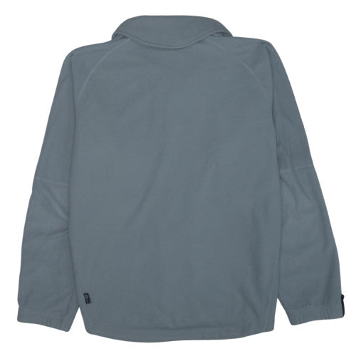 Adidas Men's Grey Softshell Fleece Jacket Size M Full Zip Sportswear