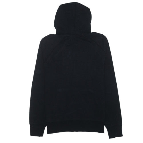 Lonsdale Men's Black Pullover Hoodie Small Graphic Logo Sweatshirt
