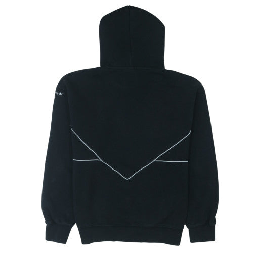 adidas Mens Black Medium Pullover Hoodie with Logo Detail