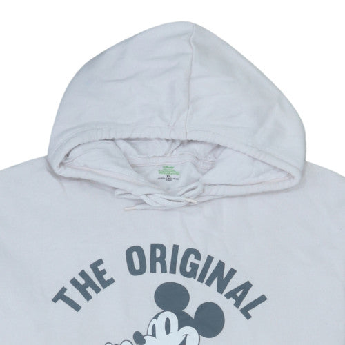 Kiabi Disney Womens White Mickey Mouse Pullover Hoodie XL