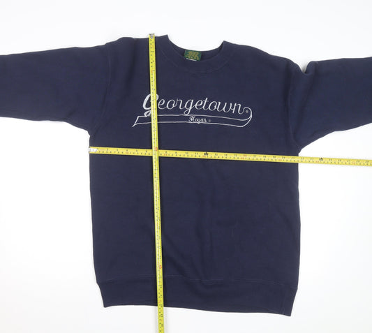 Home Team Advantage Men's Blue Georgetown Hoyas Pullover Sweatshirt L