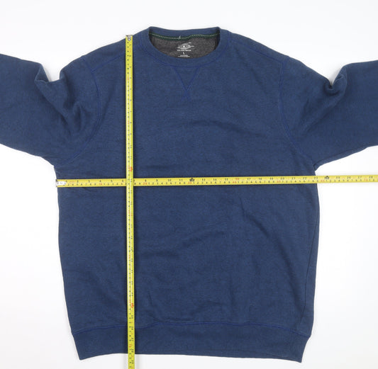 G.H. Bass & Co. Men's Blue Crew Neck Pullover Sweatshirt Size L