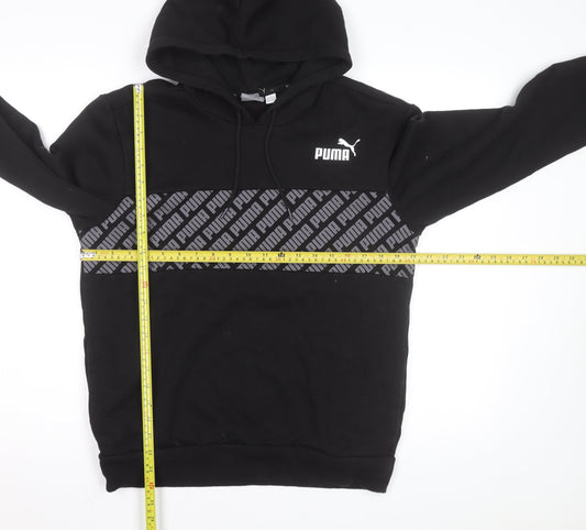 Puma Men's Black Pullover Hoodie Small Sportswear Fleece