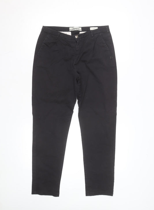 Scotch & Soda Men's Black Chino Trousers Size 26/32 Slim Fit