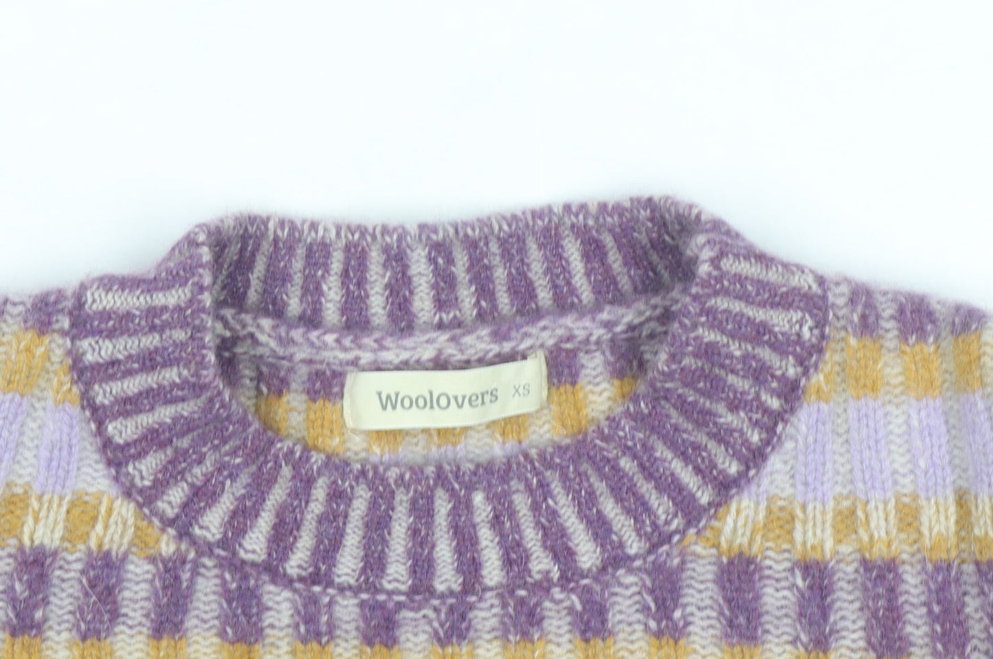Woolovers Women's Multicoloured Striped Wool Blend Jumper XS