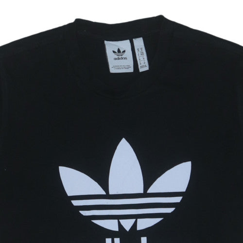 Adidas Men's Black Crew Neck Short Sleeve T-Shirt Size M