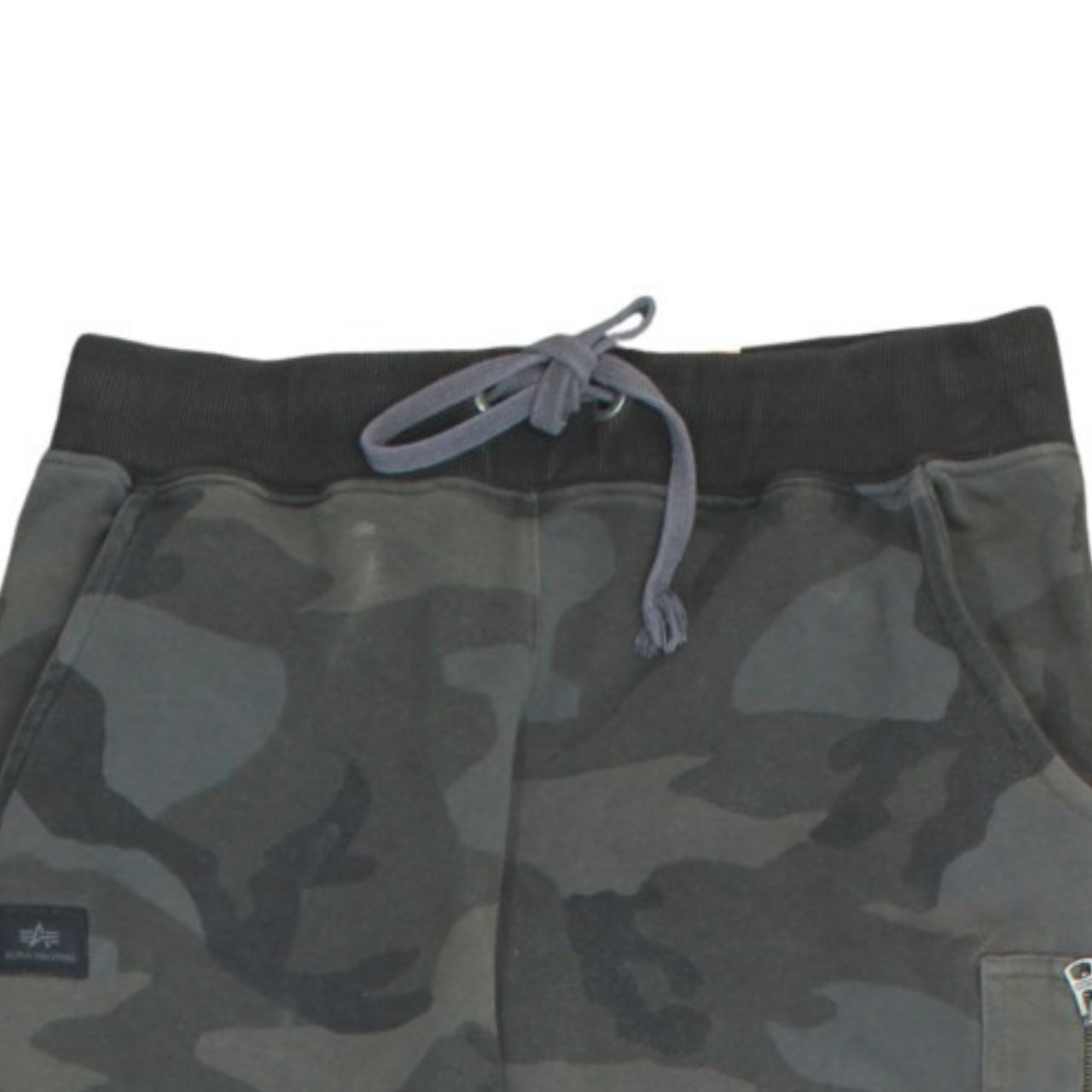 Alpha Industries Men's Grey Camouflage Jogger Trousers Size M