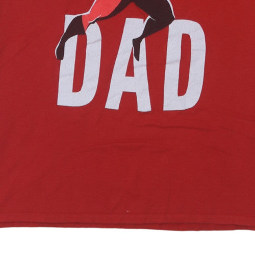 Additional view of Disney Pixar The Incredibles Red Incredible Dad T-Shirt XL men’s