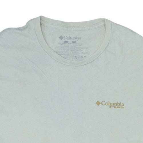 Columbia Men's White PHG Graphic Cotton T-Shirt Size L