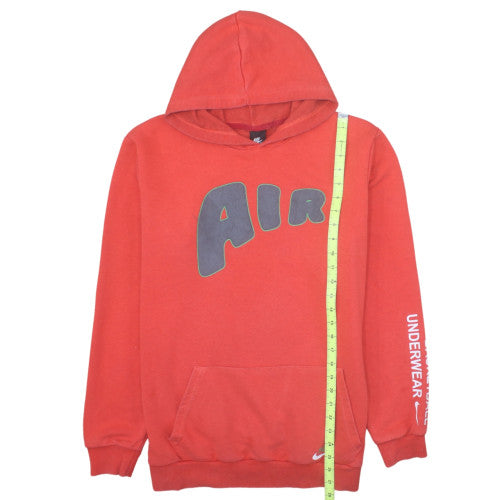 Nike Mens Red Pullover Hoodie XXL Graphic AIR Cotton Sweatshirt