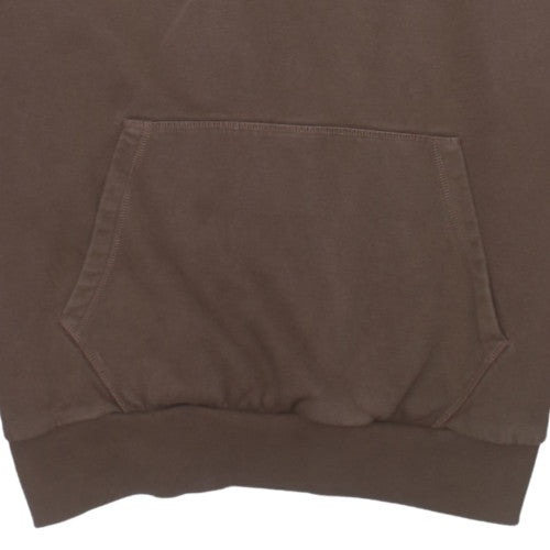 Gymshark Men's Brown Pullover Hoodie M Regular Fit Sportswear