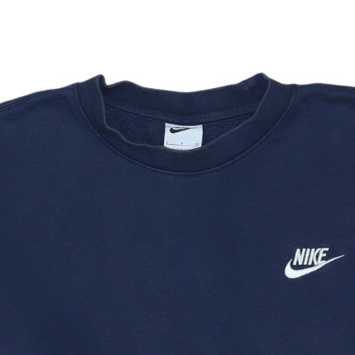 Nike Men’s Blue Pullover Sweatshirt Small Regular Fit Crew Neck