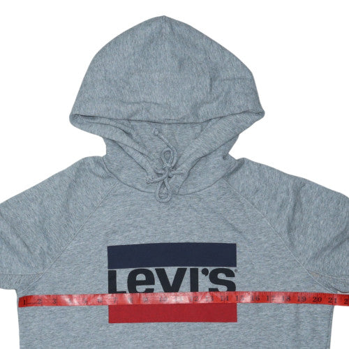 Levi's Men's Grey Pullover Logo Hoodie Size S Regular Fit