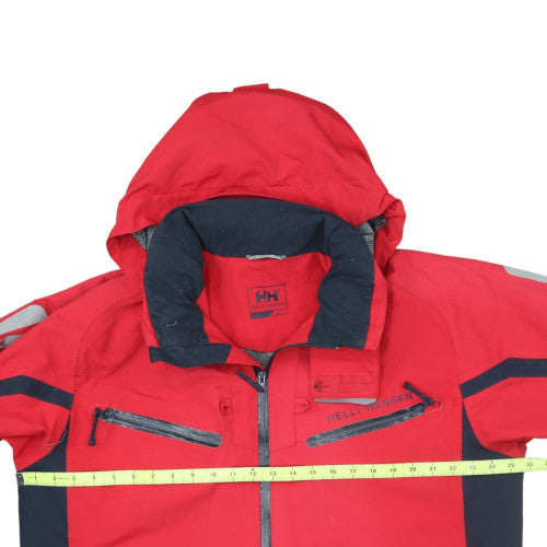 Helly Hansen Men's Red Waterproof Parka Jacket Size L