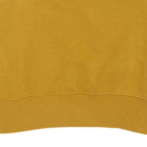 Nike Womens Yellow Crew Neck Pullover Sweatshirt Size M