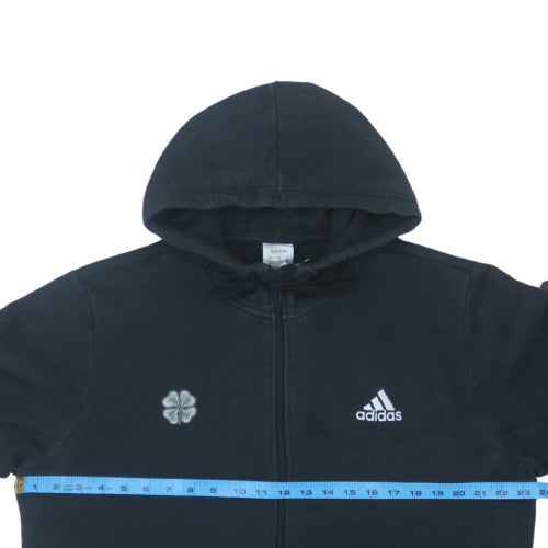 adidas Men's Black Full Zip Hoodie L Fleece Sportswear