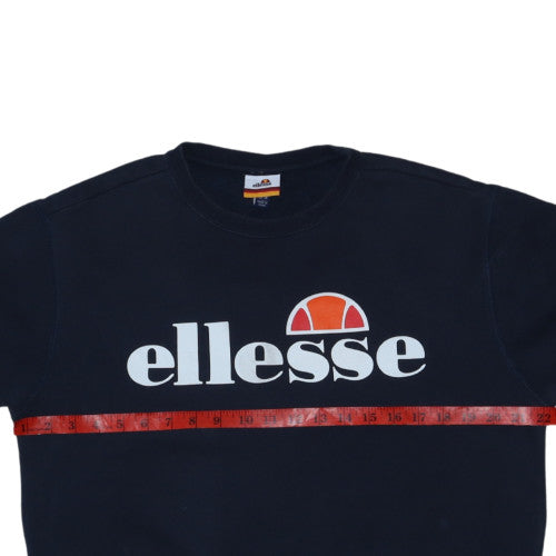 Ellesse Men's Blue Logo Pullover Sweatshirt Size M