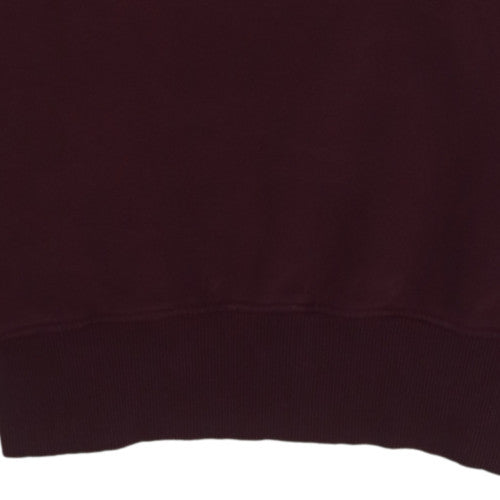 Nike Womens Burgundy Crew Neck Pullover Sweatshirt S