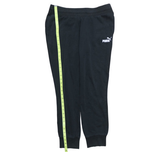 Puma Women's Black Cotton Jogger Trousers Size L