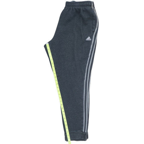 Adidas Men's Black 2XL Fleece Jogger Sweatpants with Logo