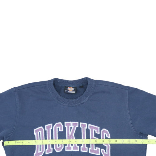 Dickies Men's Blue Small Pullover Sweatshirt Crew Neck Logo