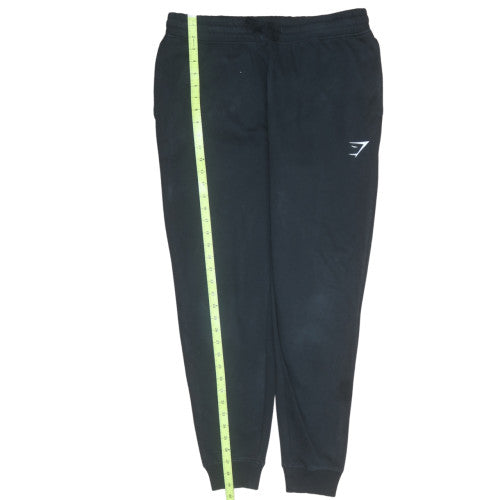Gymshark Mens Black Jogger Trousers L Elastic Waist Casual