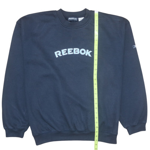 Reebok Men's Blue XL Pullover Fleece Sweatshirt Crew Neck Sport Style