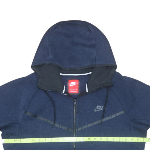 Nike Men's Blue Full Zip Hoodie Size L Fleece Sportswear
