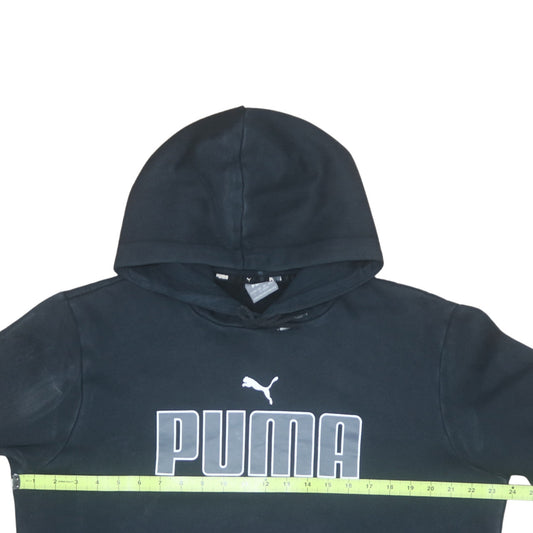 Puma Mens Black Pullover Hoodie L Sports Fleece Sweatshirt
