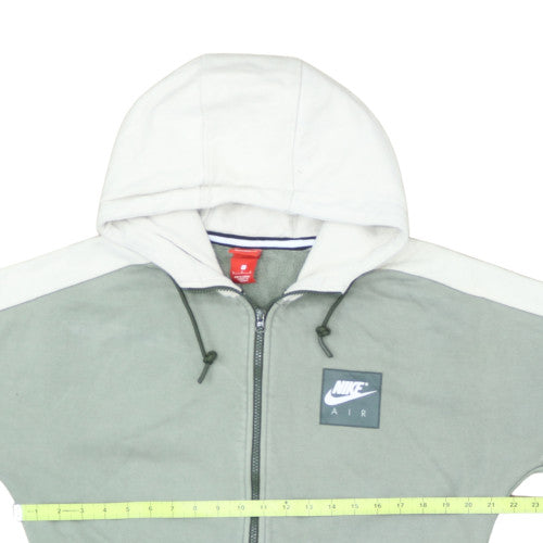 Nike Air Women's Green Colourblock Full Zip Hoodie Size L