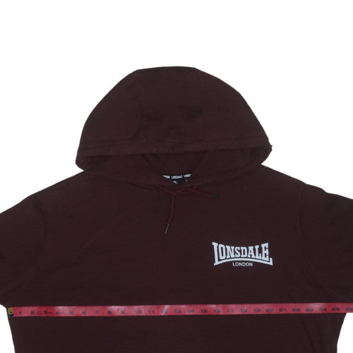Lonsdale Mens Brown 3XL Pullover Hoodie with Logo Pocket