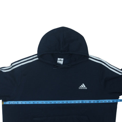 adidas Mens Black 2XL Pullover Hoodie with Logo Sports Style