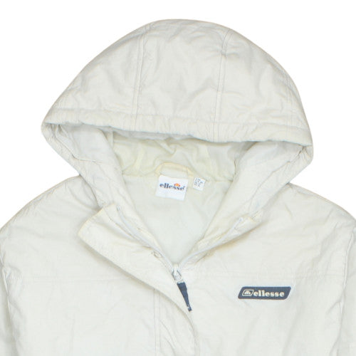 Additional view of Ellesse women’s ivory hooded anorak jacket uk 14 mid-length zip