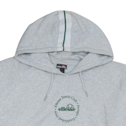 Additional view of Ellesse Men's Grey XL Pullover Hoodie Fleece Tennis Club Logo