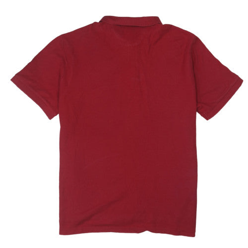 Chaps Men's Red Cotton Short Sleeve Polo Shirt XXL