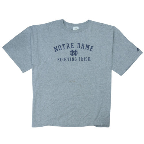 Additional front view of Adidas Women’s Grey Notre Dame 2XL Basic Sports T-Shirt