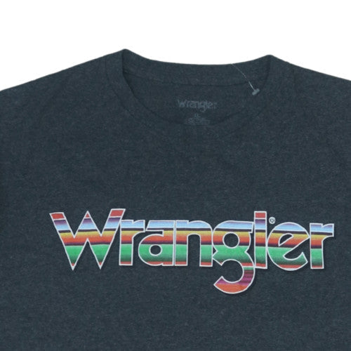 Wrangler Men's Charcoal Graphic Print Crew Neck T-Shirt XL