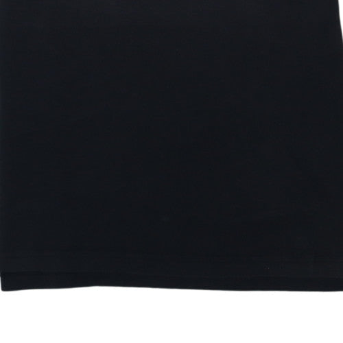 Additional view of UEFA Champions League men’s black polo shirt l embroidered fcb badge