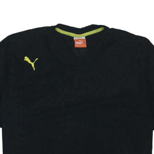 Additional view of Puma Men's Black Short Sleeve Sports T-Shirt, size L