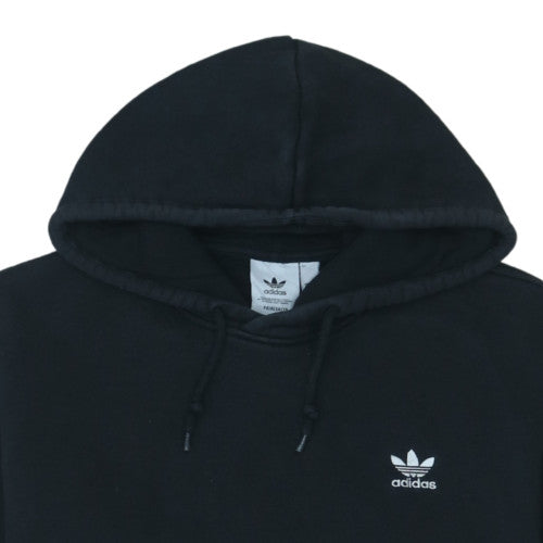 adidas Men Black L Pullover Hoodie Fleece Logo Sportswear