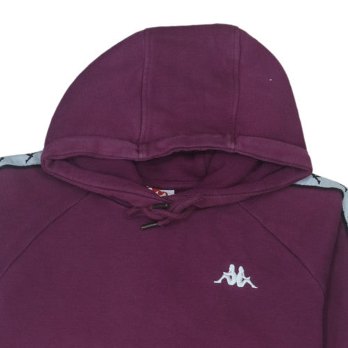 Kappa Women’s Purple Pullover Hoodie Small Logo Tape Detail