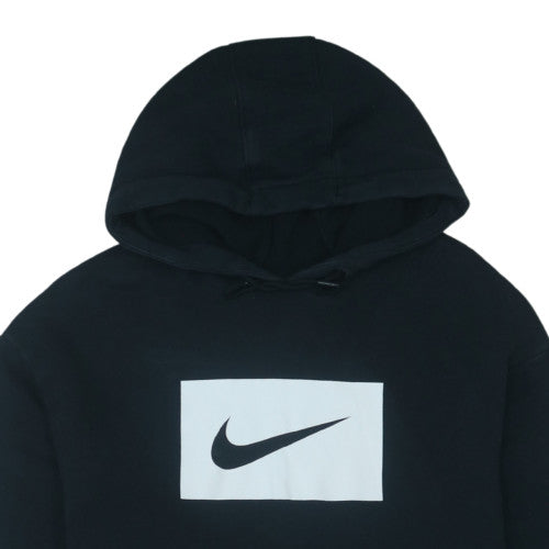 Nike Womens Black Pullover Hoodie Sweatshirt Size M Cotton Blend