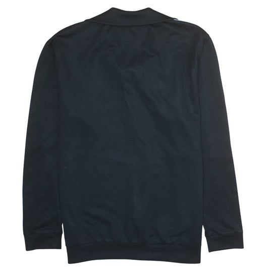Adidas Men’s Black Full Zip Track Sweatshirt Small Retro Sports Jacket