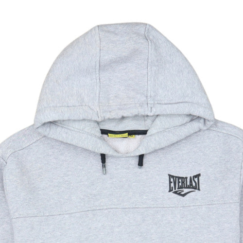 Everlast Men’s Grey Pullover Hoodie M Fleece Logo Sportswear