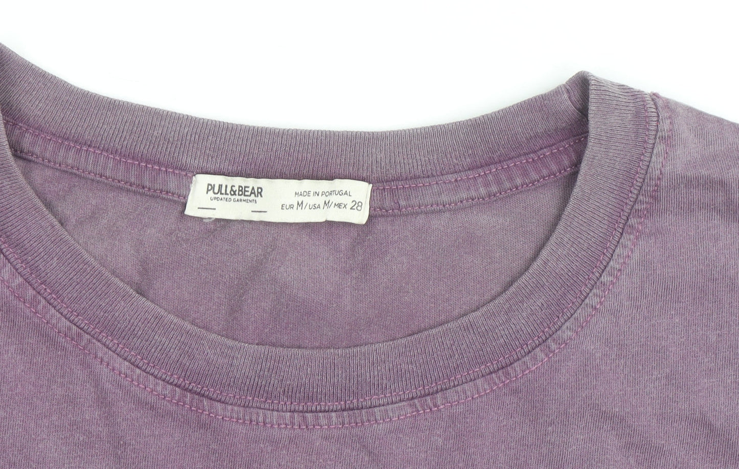 Pull & Bear Womens Purple Sleeveless Cotton T-Shirt Size 12